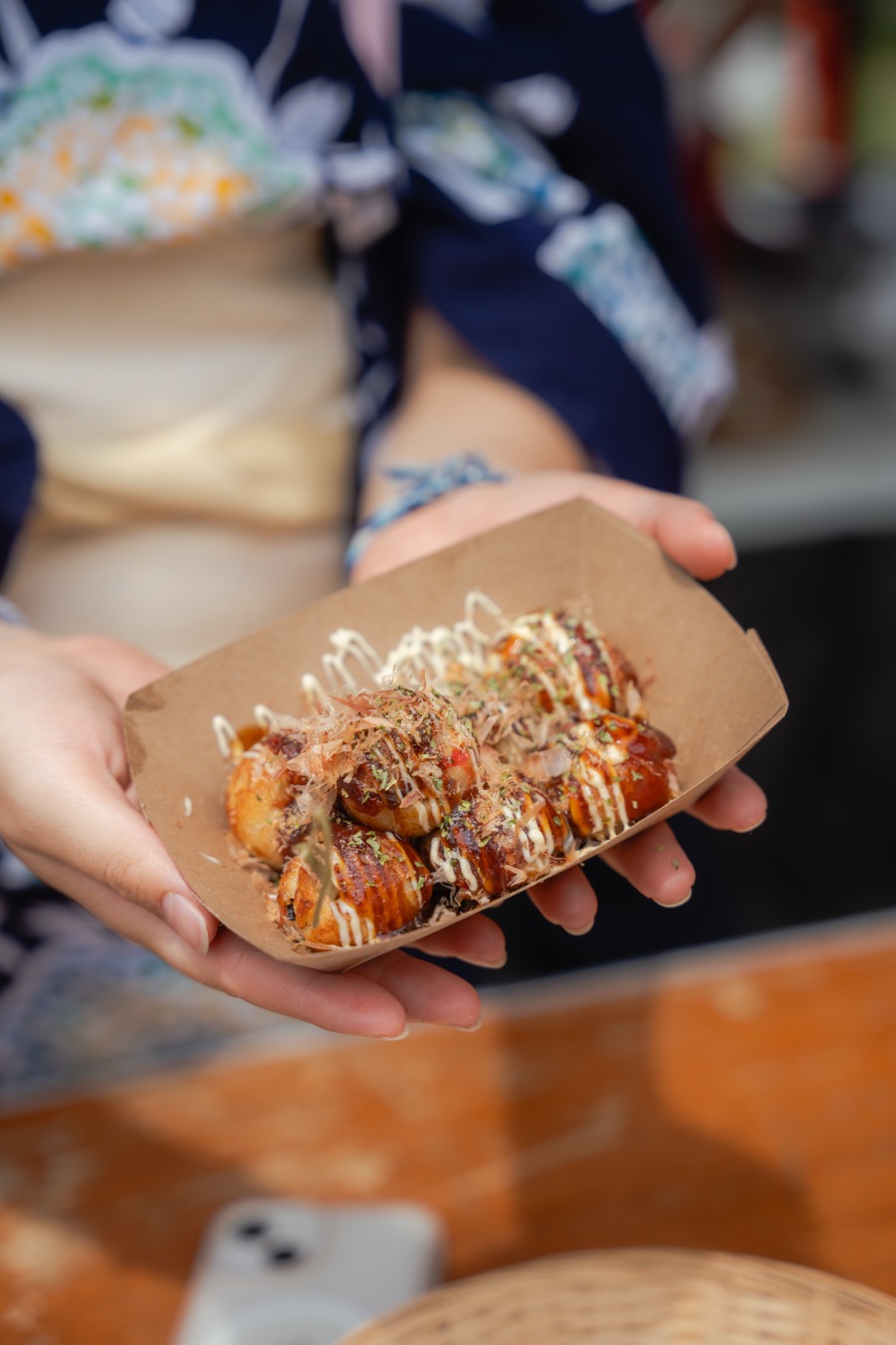 Festival food being prepared